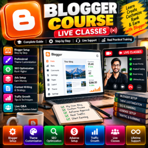 Blogger Course β Live Classes, SEO, AdSense & Blogging Training
