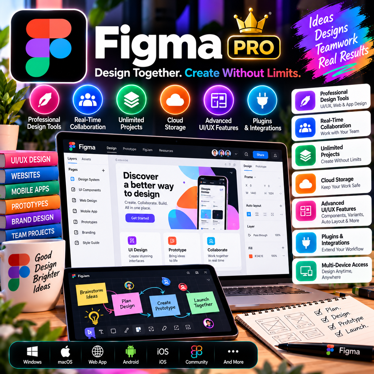 Figma Pro – Professional UI/UX Design & Collaboration Access