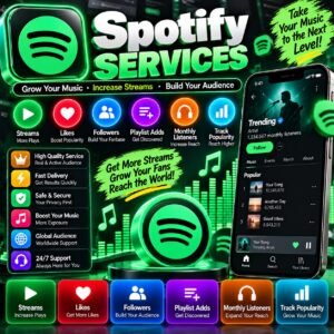 Spotify Services – Streams, Followers, Likes & Music Growth Support