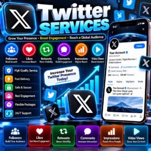 Twitter / X Services – Followers, Likes, Retweets & Engagement Support
